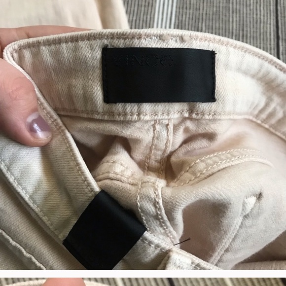 🔥LAST CHANCE VINCE Ghost Stripe Latte Skinny Jean - Picture 6 of 8